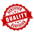 Certified quality business label