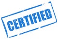 Certified rectangular vector stamp