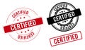 Certified sign. certified circular Stamp band label