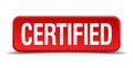 certified button Royalty Free Stock Photo
