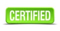 certified button Royalty Free Stock Photo
