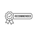 certify line icon like recommended