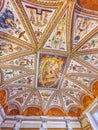 The vault of Studiolo, the preserved room in Ducale Palace, Cert