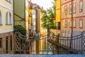 Certovka - narrow canal under Charlse Bridge in Lesser Town, Prague, Czech Republic Royalty Free Stock Photo