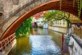 Certovka River in old Prague Royalty Free Stock Photo