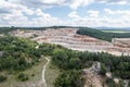 Certovy schody limestone quarry in Cesky kras in Central Bohemia