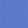 Cerulean blue and white honeycomb