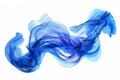 Cerulean threads of luminescence fusing to form a transfixing Royalty Free Stock Photo
