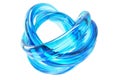 Cerulean threads of luminescence fusing to form a transfixing Royalty Free Stock Photo
