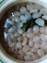 Ceruluk fruit soaked in sugar water and fragrant pandan leaves, one menu of breaking the fast