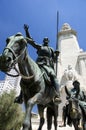 The Cervantes Monument in Madrid