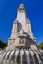 Cervantes Monument at Madrid Spain Royalty Free Stock Photo