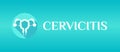 Cervicitis Medical Banner Illustration Royalty Free Stock Photo