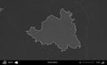 Cervien District highlighted, Belarus. Grayscale Royalty Free Stock Photo