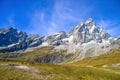 Cervino mount Matterhorn seen from Plan Maison, Breuil-Cervinia, Val D`Aosta, Italy.