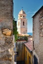 Cervo,Campanile Ex oratorio Santa Caterina-Italian cities, towns and villages