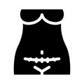 cesarean section icon vector glyph illustration
