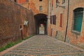 Cesena, Emilia-Romagna, Italy: staircase and underpass leading t