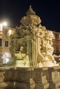 Cesena Italy: the city at evening