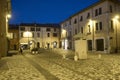 Cesena Italy: the city at evening