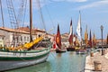 Cesenatico, Emilia Romagna, Italy: historic sailing boats Royalty Free Stock Photo