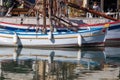 ancient sailing boats fishing village on the Adriatic Sea famous for its fish restaurants Romagna Romagna Royalty Free Stock Photo