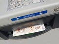 Ceska Sporitelna ATM, money withdrawing
