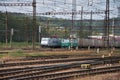 Ceska Trebova, Czech Republic, 8.9.2017: Railway junction and railway station Ceska Trebova, Czech Railways Royalty Free Stock Photo