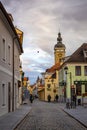 Old streets of famous european town