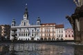 Ceske Budejovice town square Royalty Free Stock Photo