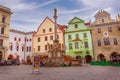 Cesky Krumlov, Czech Republic main square Royalty Free Stock Photo