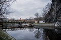 View of the streets of the old Czech city