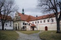 View of the streets of the old Czech city