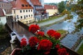 Cesky Krumlov view after rain Royalty Free Stock Photo