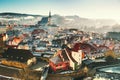 Cesky Krumlov in winter, Czech Republic, Europe