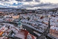 Cesky Krumlov winter day Royalty Free Stock Photo