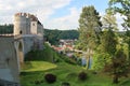 Cesky Sternberk, The Castle and the Village Royalty Free Stock Photo