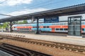 Cesky Tesin Czeski Cieszyn railway station, platforms, tracks and trains