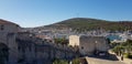 Cesme Castle in Izmir, the view from the castle walls, the sea, the cradle of civilization, thousands of years of relics Royalty Free Stock Photo
