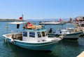 Fishing Boats docked at Cesme Port Royalty Free Stock Photo