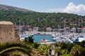 Cesme Marina And Castle View, Turkey Royalty Free Stock Photo