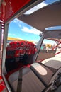 Cessna 140 cockpit Royalty Free Stock Photo