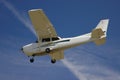 Cessna 172S on Final Approach Royalty Free Stock Photo