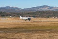 Cessna 152 airplane in Wangen-Lachen in Switzerland Royalty Free Stock Photo