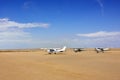 Cessna airplanes in Namibia Royalty Free Stock Photo