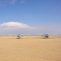 Cessna airplanes in Namibia Royalty Free Stock Photo