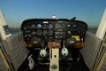 Cessna Cockpit With Headsets Royalty Free Stock Photo