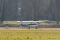 Cessna 152 plane in Altenrhein in Switzerland Royalty Free Stock Photo