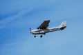 Cessna plane flying at Centennial airport near Denver, Colorado