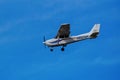Cessna plane flying at Centennial airport near Denver, Colorado